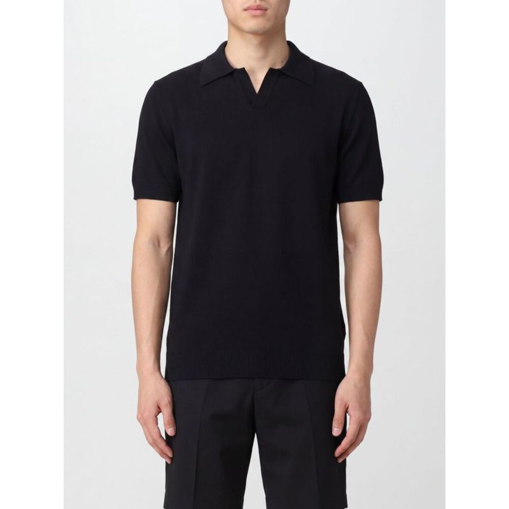 Roberto Collina Polo Shirt Men Black